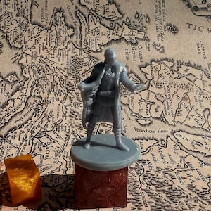 Elf/Human Merchant/Alchemist - 3D Printed Resin Miniature - Tabletop RPG Miniature for Dungeons & Dragons, Pathfinder, and More