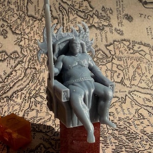 Mamon, The Miser, Lord of Avarice - 3D Printed Resin Miniature - Tabletop RPG Miniature for Dungeons & Dragons, Pathfinder, and More