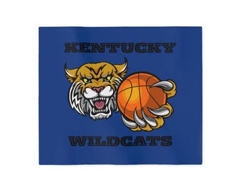 Kentucky Wildcats Basketball Sweatshirt Blanket, Cozy Sports Throw, Team Spirit Gift, Home Decor for Fans, Perfect for Game Days