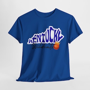 Kentucky Wildcats Basketball Tee, Unisex Cotton Shirt, Game Day Apparel, College Fan Gear, Kentucky T-shirt, Gift for Fans, UK, Wildcats
