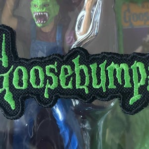 Goosebumps Logo Patch: 90s Embroidered Applique - Iron-On/Sew-On
