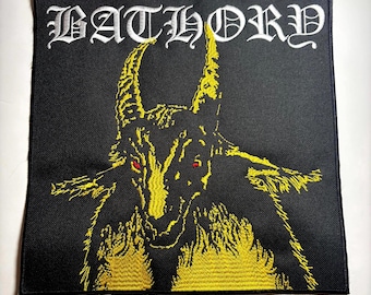 Bathory バックパッチ - 刺繍入りブラックメタルバンドパッチ