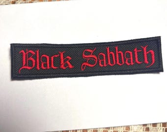 Black Sabbath Patch Embroidered Iron or sew on