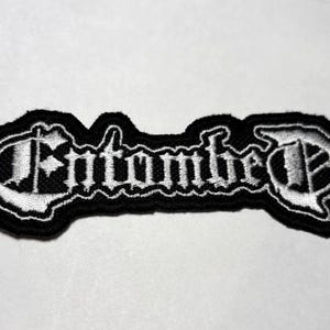 Entombed Patch | Swedish Death Metal Iron on/Sew on Embroidered Patch