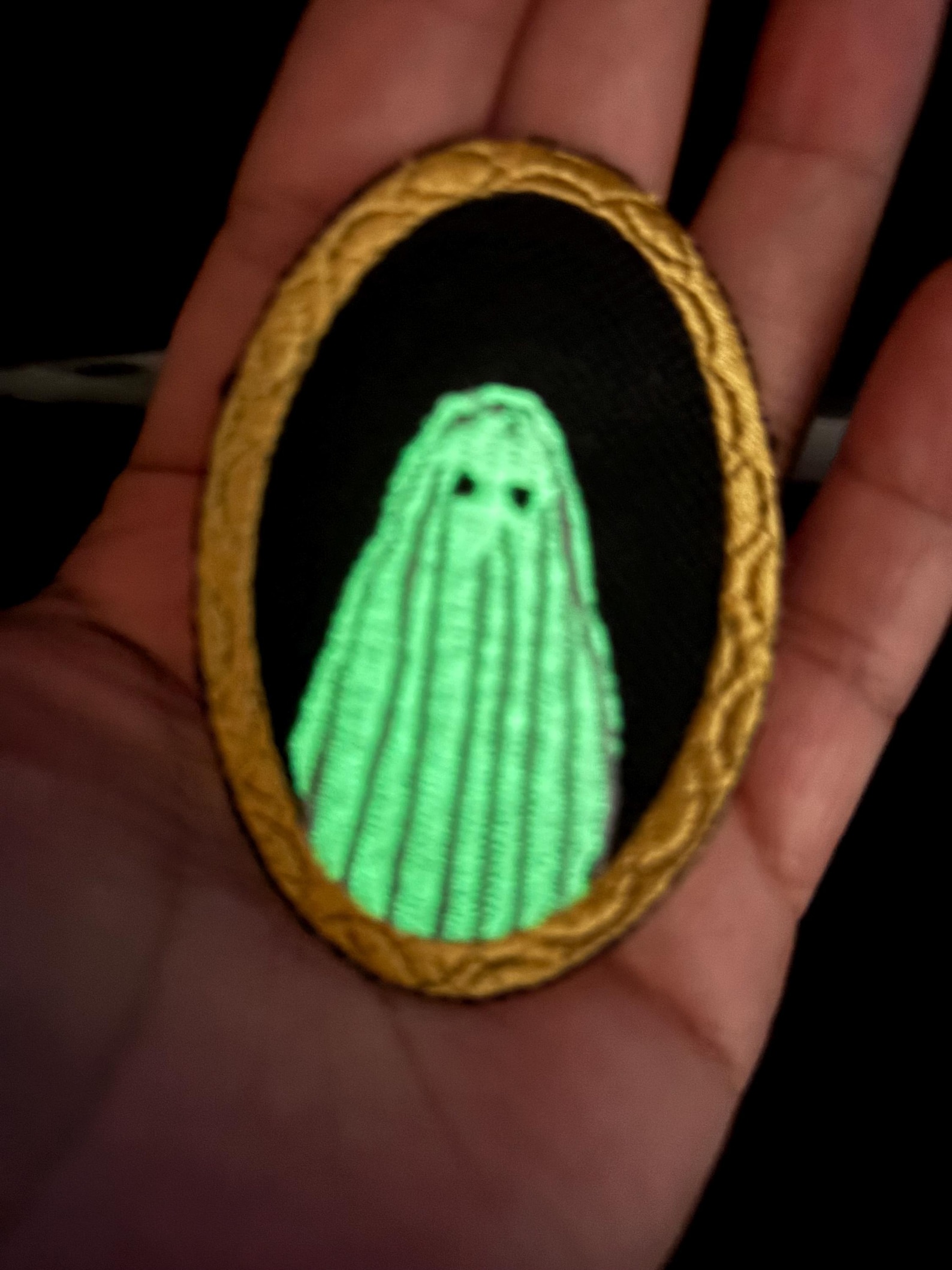Ghost Patch: Glow in the Dark Embroidered Applique - Iron or Sew-on - Etsy