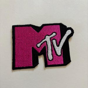MTV Patch |Embroidered Iron or Sew-on Vintage Style 90s Music TV