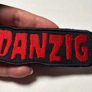 Danzig Patch Iron on Embroidered Misfits Samhain