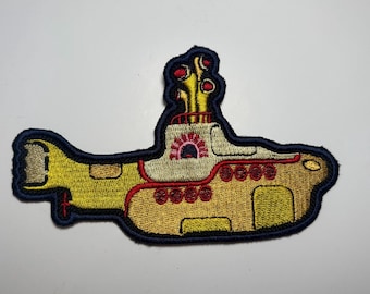 ビートルズ風の刺繍パッチ（アイロンまたは縫い付け）