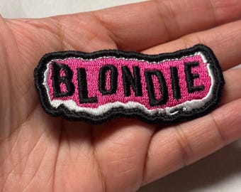 Blondie Patch| Blondie Band Patch Embroidered