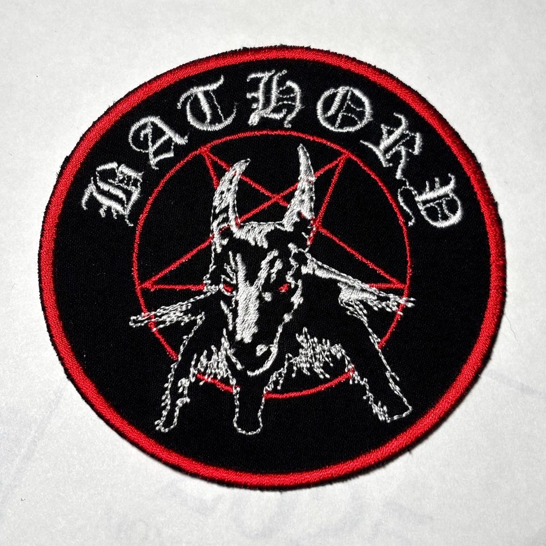 Bathory Band Patch: Embroidered Black Metal Applique - Etsy