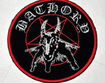 Bathory Band Patch: Embroidered Black Metal Applique