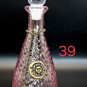 Moonwater & Sunwater Potion Jar - Colored Glass Witch Bottle for Rituals and Spells 39 Sun and Moon
