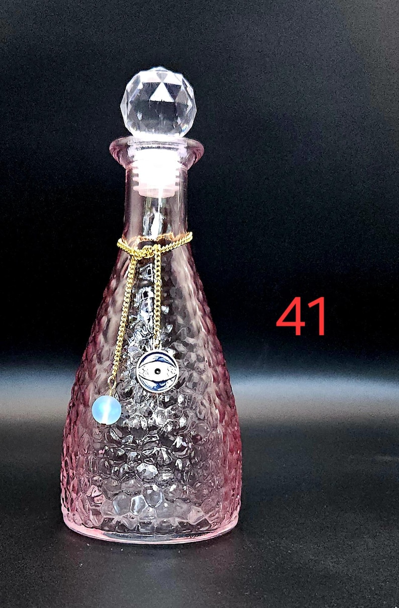 Moonwater & Sunwater Potion Jar - Colored Glass Witch Bottle for Rituals and Spells 41 Evil Eye