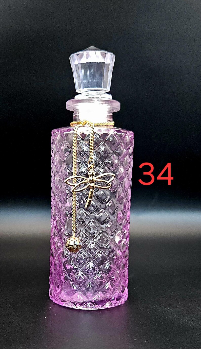 Moonwater & Sunwater Potion Jar - Colored Glass Witch Bottle for Rituals and Spells 34 Dragonfly