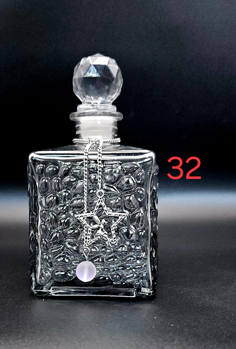 Moonwater & Sunwater Potion Jar - Colored Glass Witch Bottle for Rituals and Spells 32 Fairy on Star