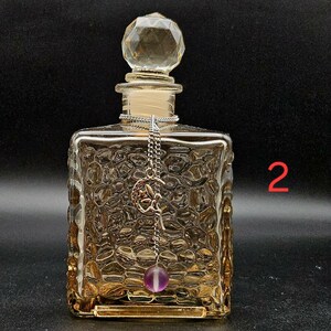 Colored Glass Potion Jar: Moonwater, Sunwater, Witch Bottle 2 fairy on moon