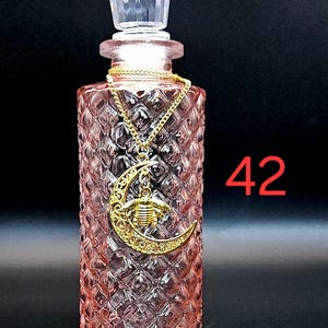 Moonwater & Sunwater Potion Jar - Colored Glass Witch Bottle for Rituals and Spells 42 Moon and Bee