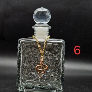 Colored Glass Potion Jar: Moonwater, Sunwater, Witch Bottle 6 snake