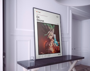 Dr. Stone Anime Poster, Manga Wall Art Print