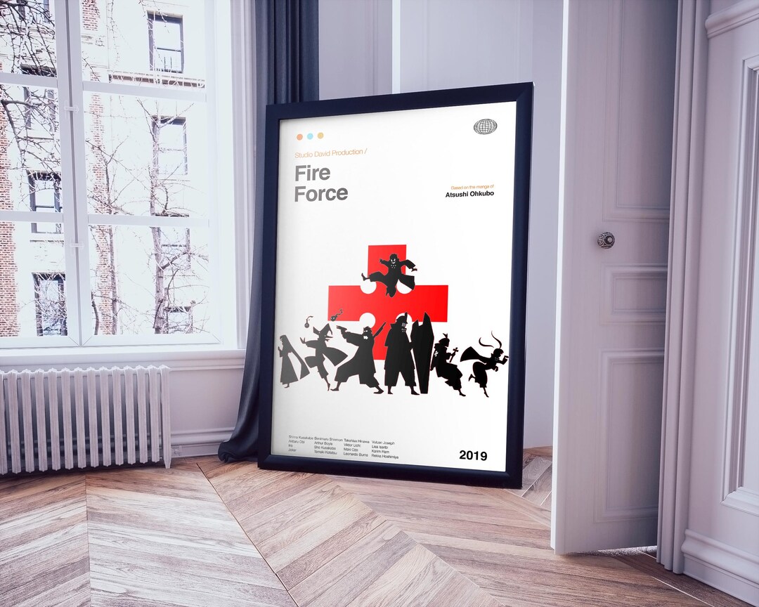 Fire Force Wall Art Anime Poster Anime Print Fire Force Poster