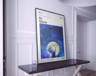 Dr. Stone Anime Poster, Manga Wall Art Print