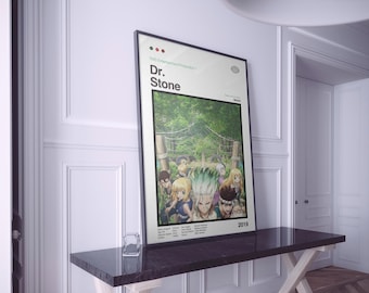 Dr. Stone Anime Poster, Manga Art Print