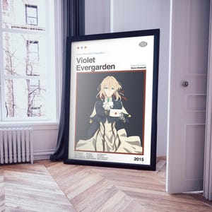 Violet Evergarden Wall Art, Anime Poster, Anime Print, Violet Evergarden Poster, Manga, Anime