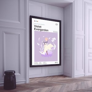 Violet Evergarden Wall Art, Anime Poster, Anime Print, Violet Evergarden Poster, Manga, Anime