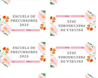 JW Escuela de Precursores 2025- etiquetas de regalo, regalitos,