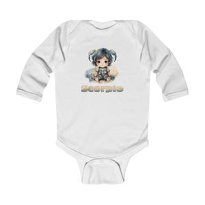 Scorpio Zodiac Infant Long Sleeve Bodysuit - Cute Horoscope Baby Outfit