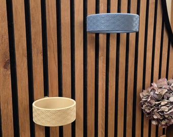 Akustikpaneel Pflanzenring Asanoha Strong ohne Bohren – stabiler Pflanzenhalter für echte Pflanzen & IKEA Fejka Nypön – wall plant holder