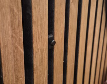 Dekoaufnahme-Zapfen Ø8 für Akustikpaneele | inkl. Montageclip | 3D-gedruckt | für wechselbare Deko | einfache Montage ohne Bohren | Noktech