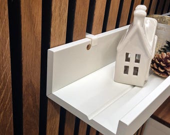 Akustikpaneel Zubehör für IKEA MOSSLANDA Bildleiste ohne Bohren – Halter Adapter für Akustikpaneele – Acoustic Panel Shelf Mount –inkl Clips