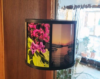 360 Grad Fotodisplay Komplettset 1 Ebene für 4 oder 6 Fotos, Hochzeitsdeko, Erinnerungstisch, Fotocollage, Bilderhalter