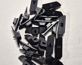 NOK-Slide System – Aufnahmeclips für Akustikpaneele | Basis für Haken, Ablagen & Deko | 3D-gedruckt | inkl. Versand