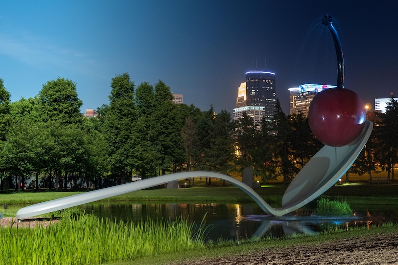 Spoonbridge and Cherry Minneapolis Print – Blended Day and Night Photo ...