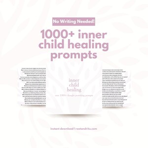 Inner Child Healing Prompts | 1000+ Thought-Provoking Questions for Self-Reflection & Growth | Printable PDF | No Writing Needed