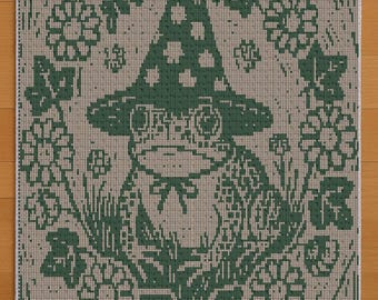 Wizard Frog - Mosaic Crochet Blanket Pattern