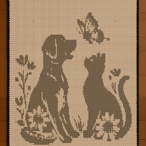 Floral Friends - A Mosaic Crochet Blanket