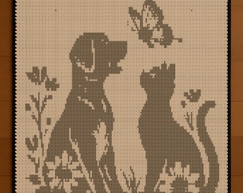 Floral Friends - A Mosaic Crochet Blanket