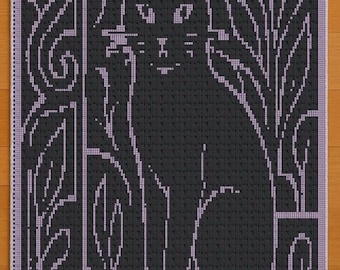 Lucky Cat - A Mosaic Crochet Blanket