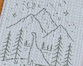 Dinosaur Night - A Mosaic Crochet Blanket Pattern