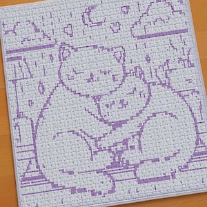 Cat Love - Mosaic Crochet Blanket Pattern
