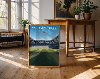 St James Park Stadium-afdruk: Newcastle Football Art