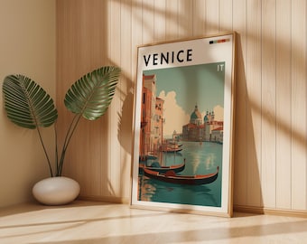 Venice Travel Poster: Grand Canal Art Print
