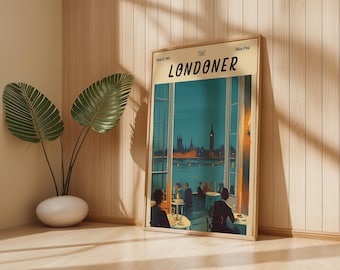 London Skyline Poster: Vintage '60s Newspaper Print Wall Art