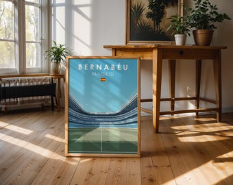 Bernabéu Stadium Poster: Madrid Football Art Print