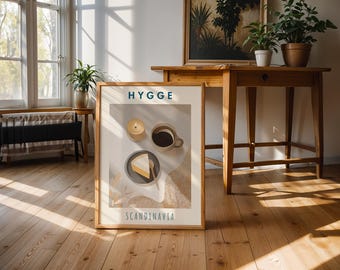 Póster Hygge: Láminas minimalistas escandinavas, arte mural escandinavo