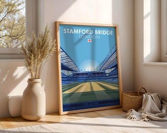 Stamford Bridge Stadium Art Print: Chelsea Football Gift