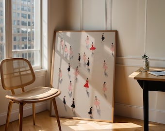 Vintage Ballerina Poster: Retro Ballet Print, Dance Lover Gift